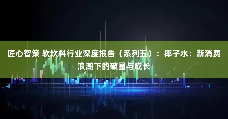 匠心智策 软饮料行业深度报告（系列五）：椰子水：新消费浪潮下的破圈与成长